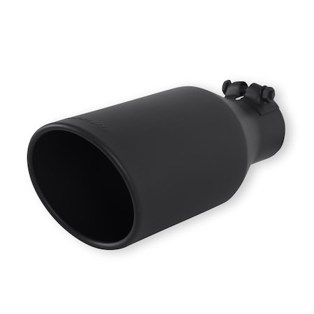 Flowmaster EXHAUST TIP SS 4.5IN 2.5IN TUBING 11IN LONG CLAMPON ANGLE CUT BLACK 15404B